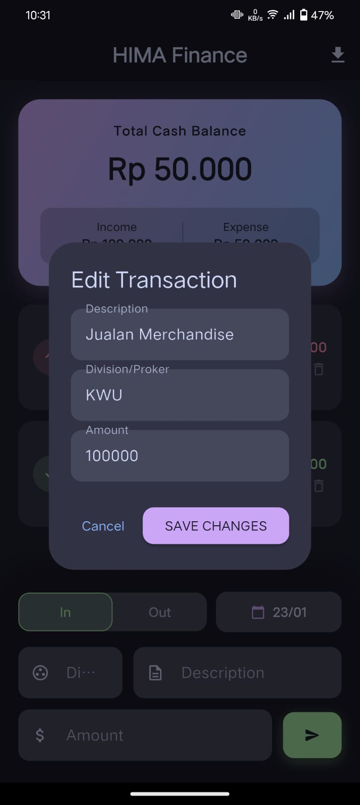 HIMA Financial App Screenshot 3