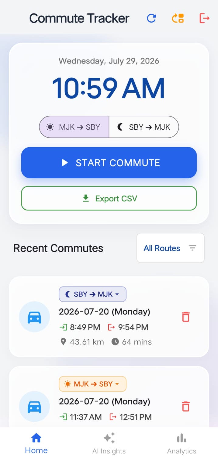 Commute Tracker